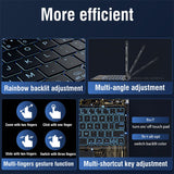 360 Swivel Keyboard Clear Case For IPad Smart Trackpad Bluetooth Keyboard Case Cover With Pen Slot