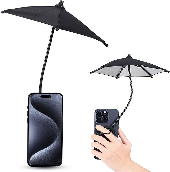 Mini Mobile Phone Anti-glare Motorcycle Umbrella