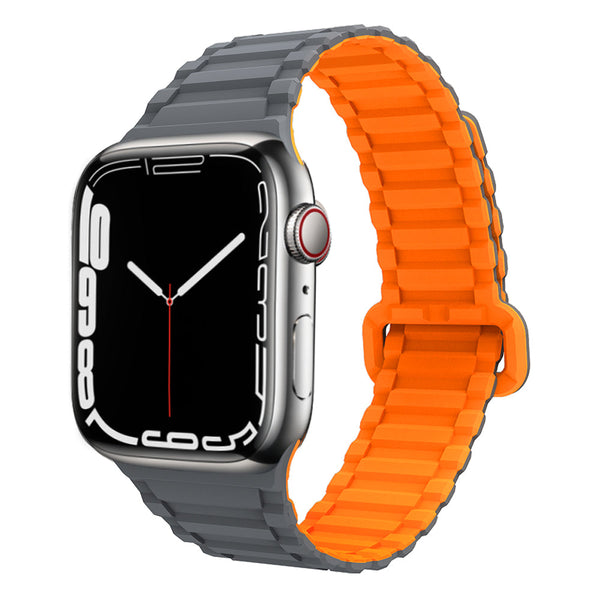 Magnetic Silicon Strap Ultra - Grey/Orange