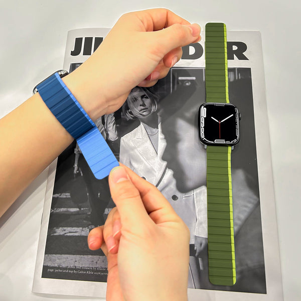 Magnetic Silicone Strap - Blue