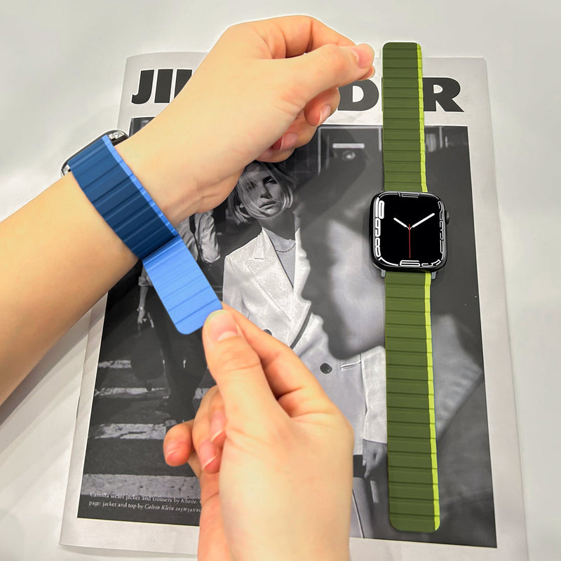 Magnetic Silicone Strap - Blue