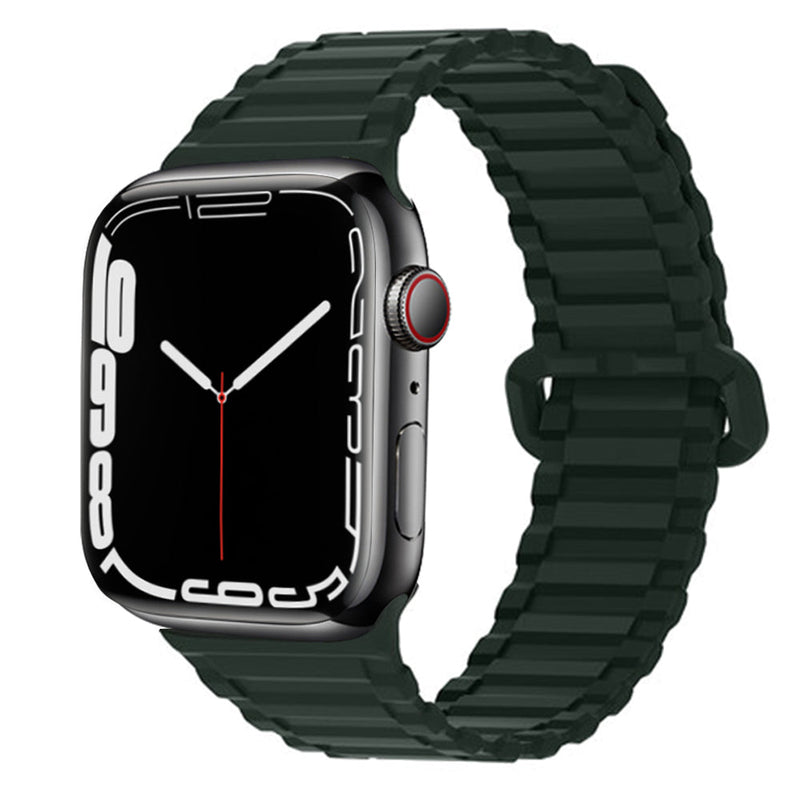 Magnetic Silicon Strap Ultra - Dark Green