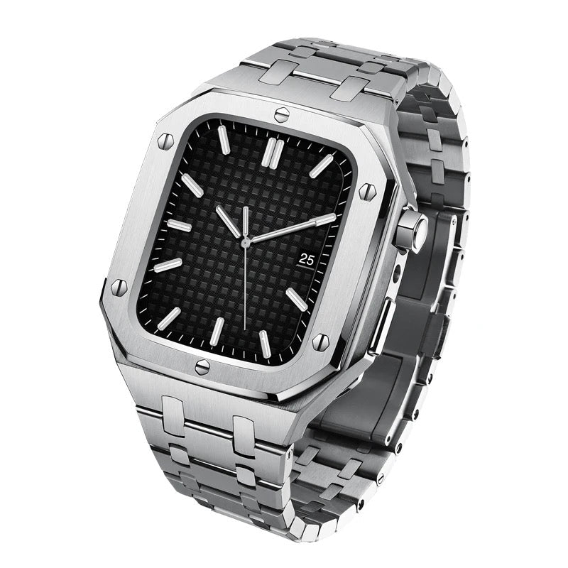 APPLE WATCH CASE AP DESIGN- SILVER - AX BAND