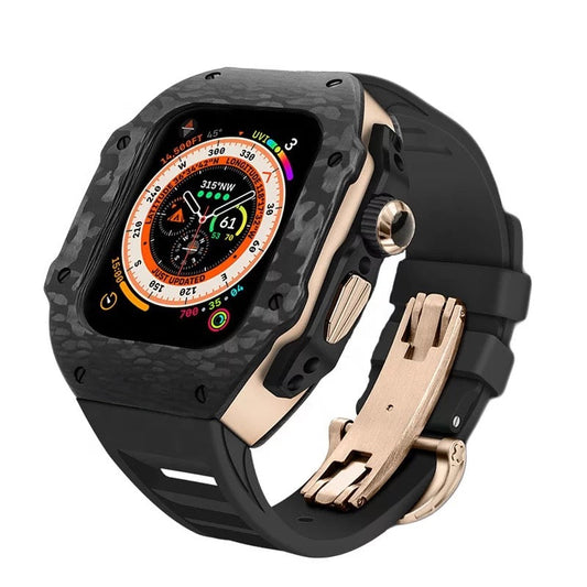 APPLE WATCH CASE CARBON TITANIUM- BLACK ROSE GOLD - AX BAND