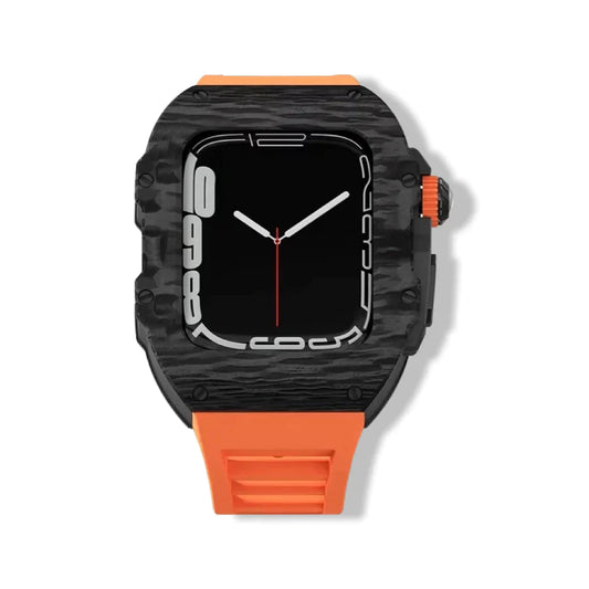 APPLE WATCH CASE CARBON TITANIUM- ORANGE - AX BAND