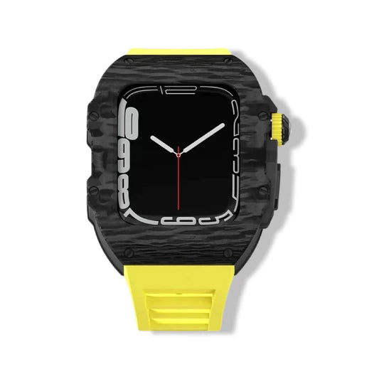 APPLE WATCH CASE CARBON TITANIUM- YELLOW - AX BAND