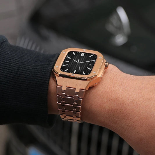 APPLE WATCH CASE AP DESIGN- ROSE GOLD - AX BAND